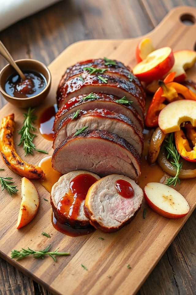 apple bbq pork tenderloin