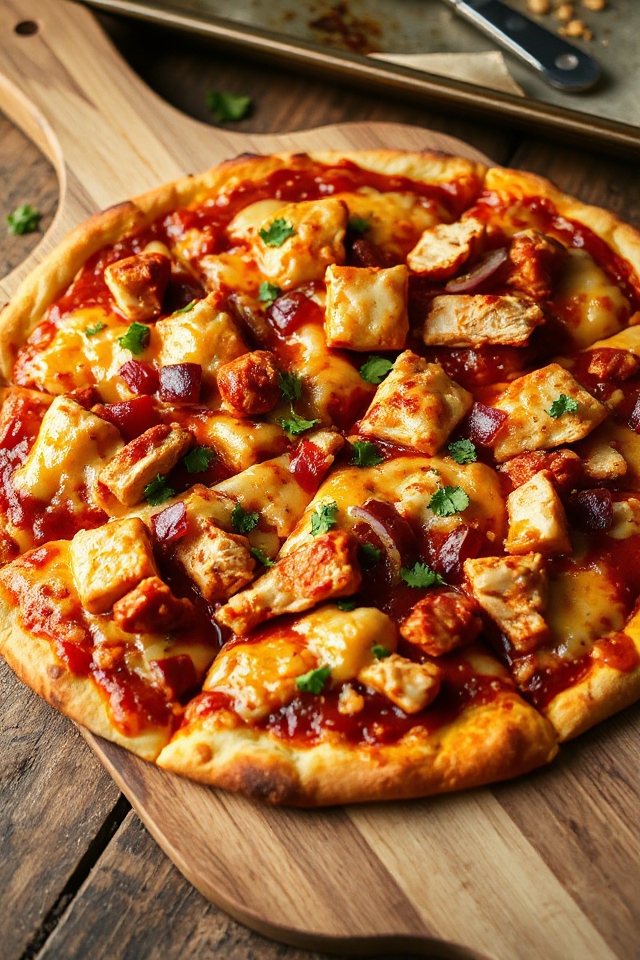 bbq chicken pizza delight