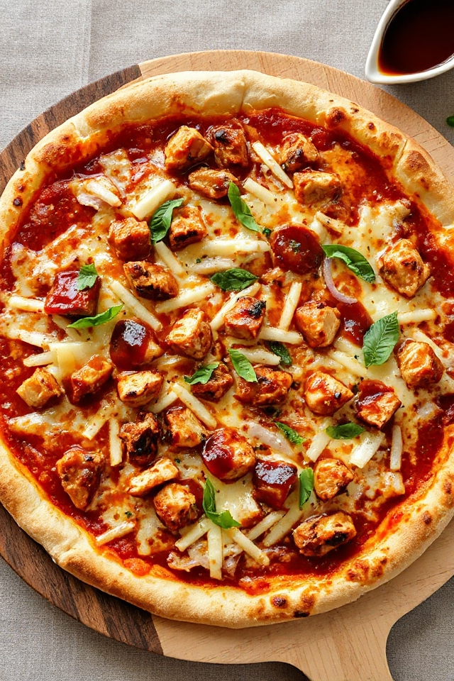 bbq chicken pizza delight