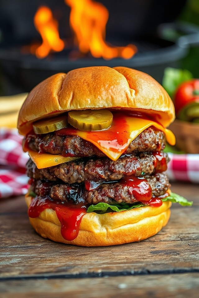 bbq hamburger sauce preparation