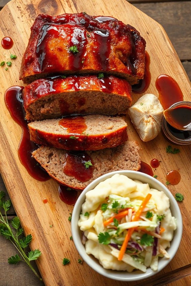bbq infused garlic meatloaf recipe