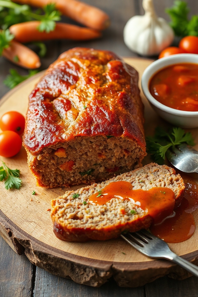 carrot infused turkey meatloaf recipe