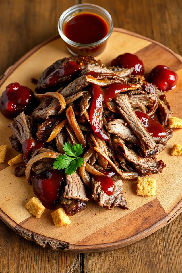 cranberry gingersnap bbq brisket