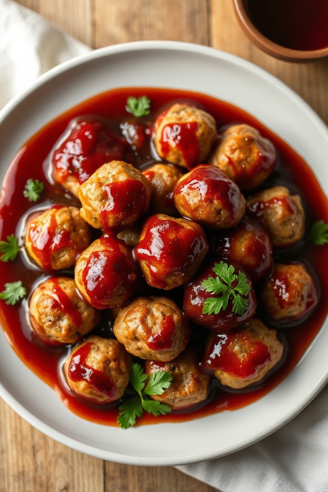 cranberry glazed bbq meatballs recipe