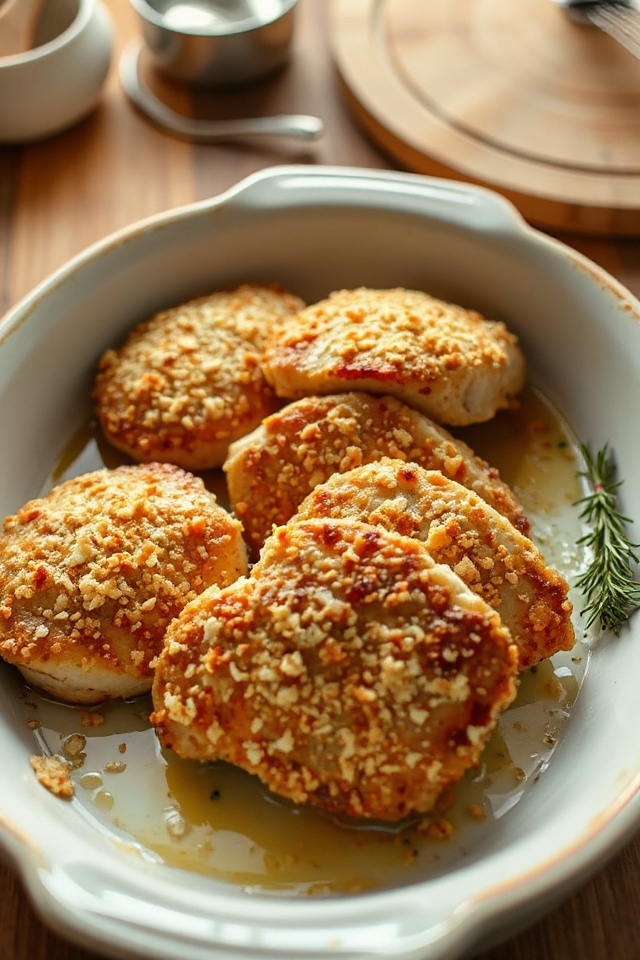 crispy parmesan baked pork chops