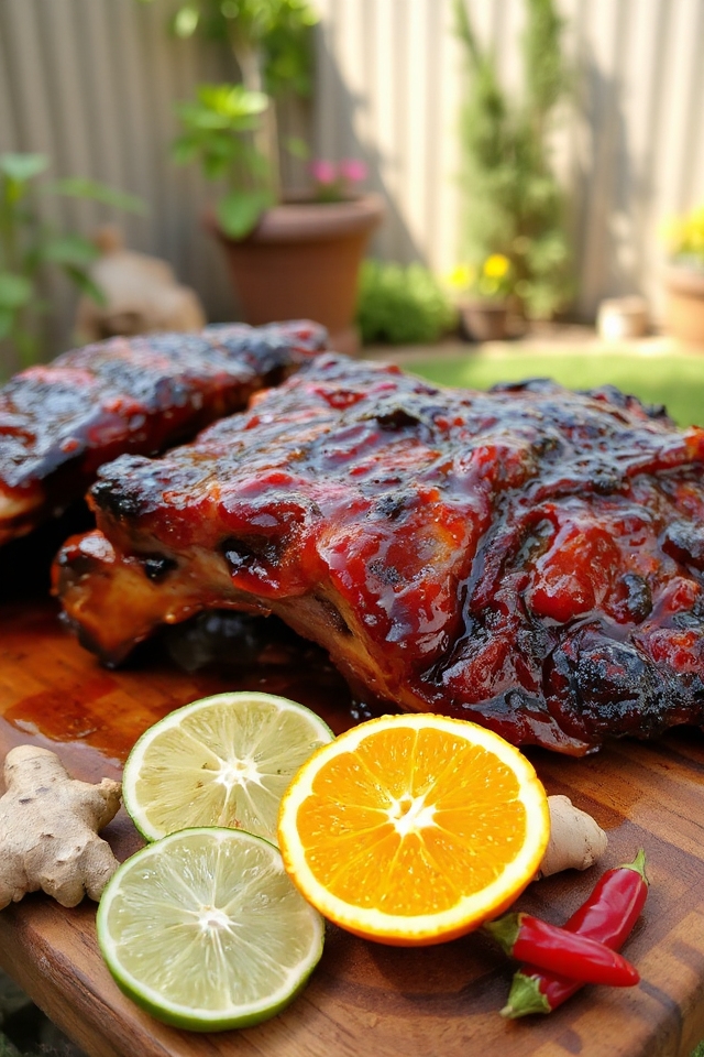 ginger infused bbq beef ribs