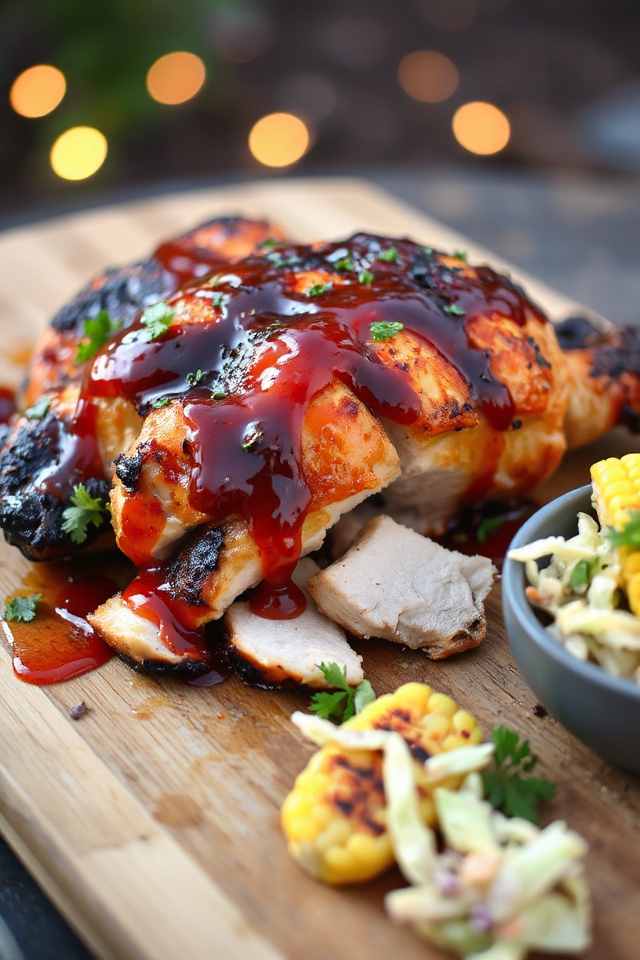 grill perfectly sauced chicken