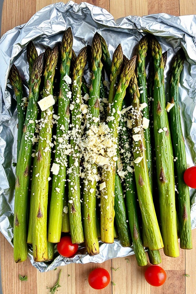 grilled asparagus with parmesan