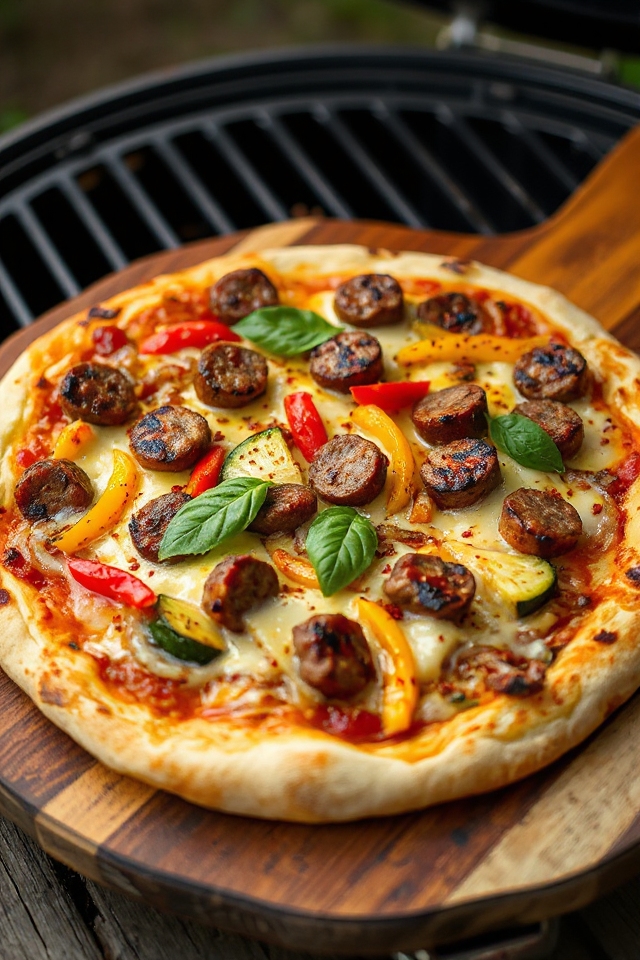 grilled bbq pizza delight