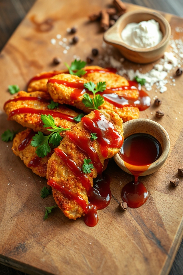 honey bbq chicken strips